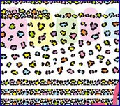 Stickers LP Leopard multicolor